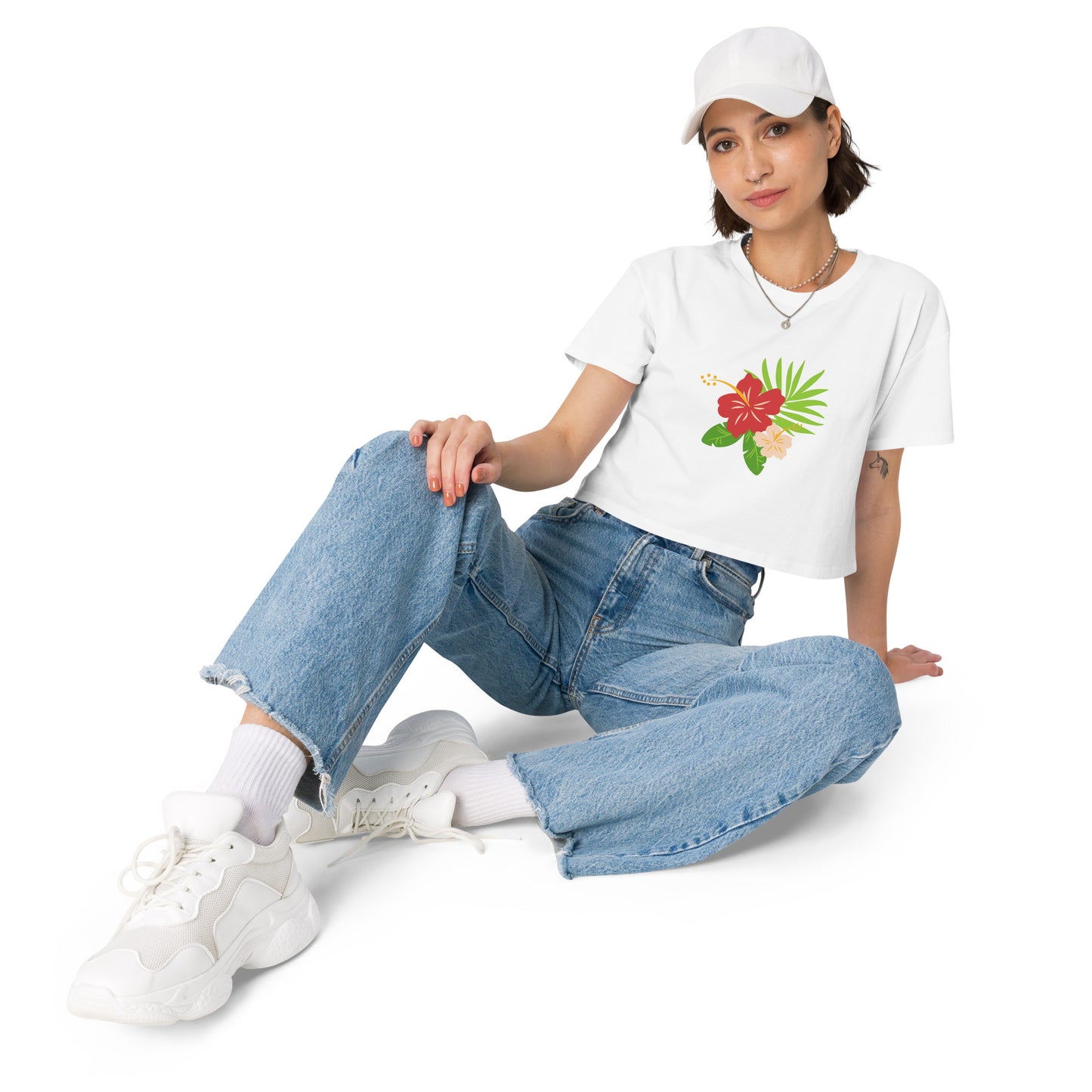 Flowers crop top