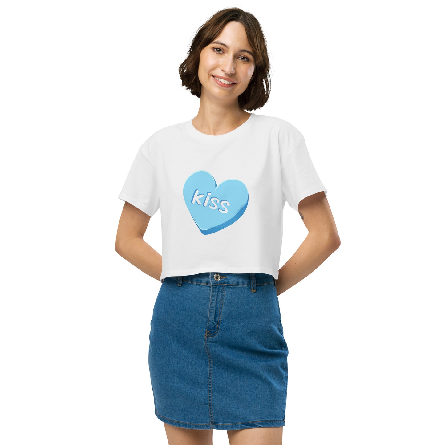 Blue Love crop top