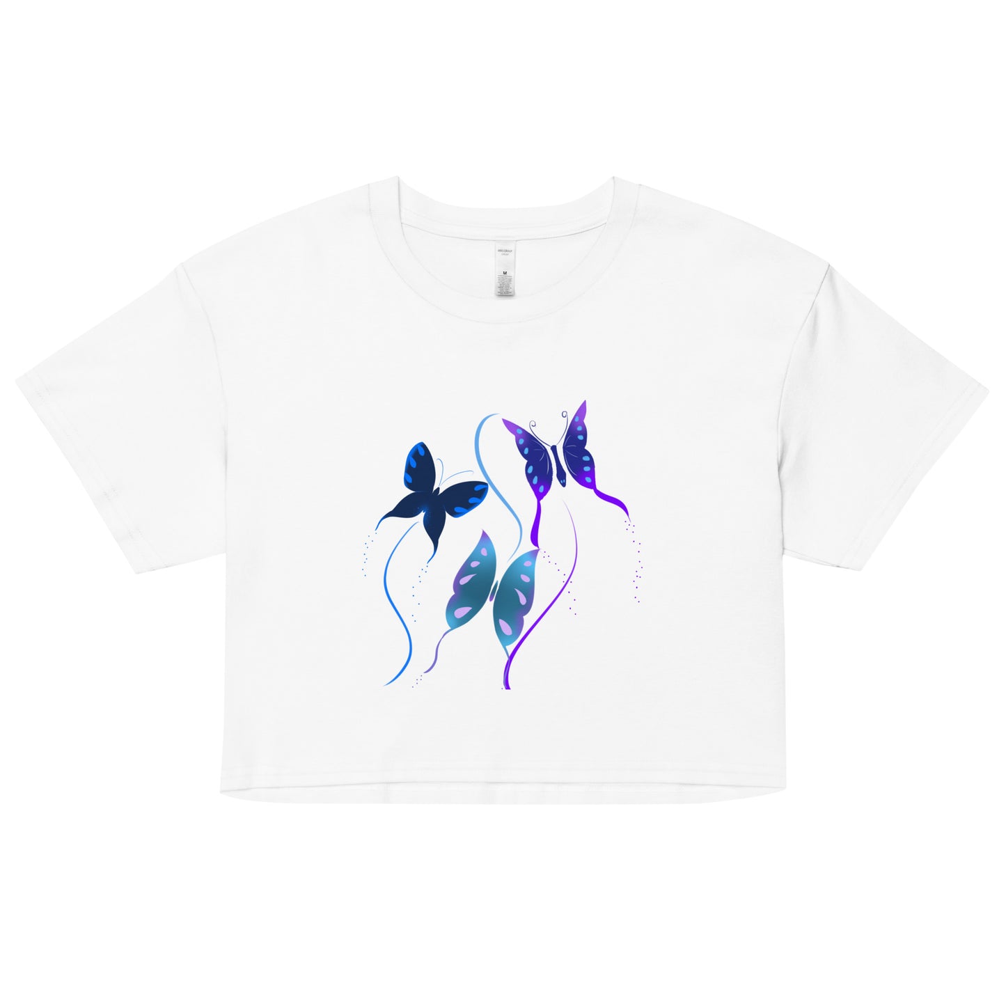 Butterfly fly crop top