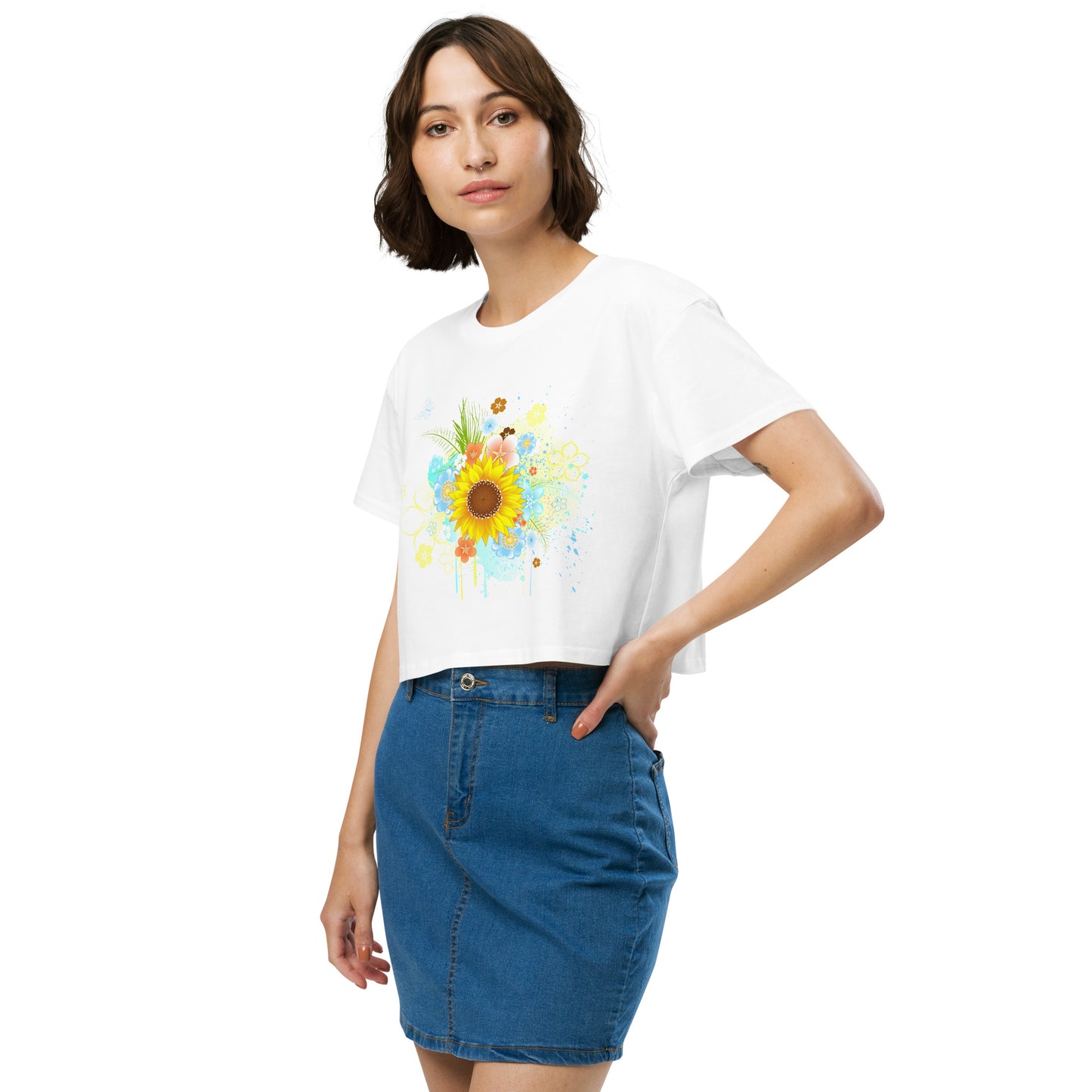 Flowers crop top