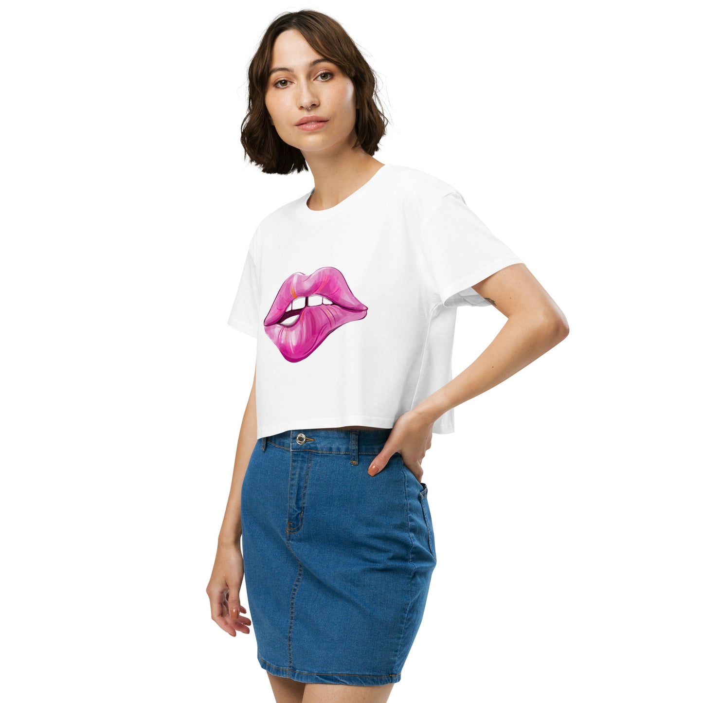 Lips crop top