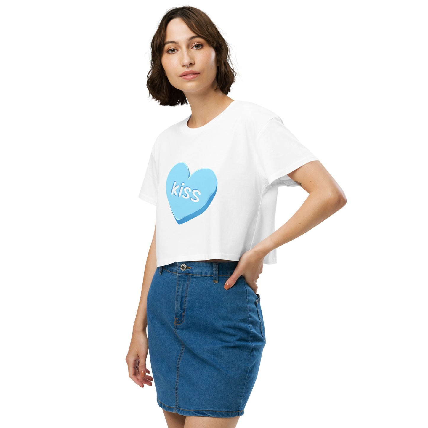 Blue Love crop top