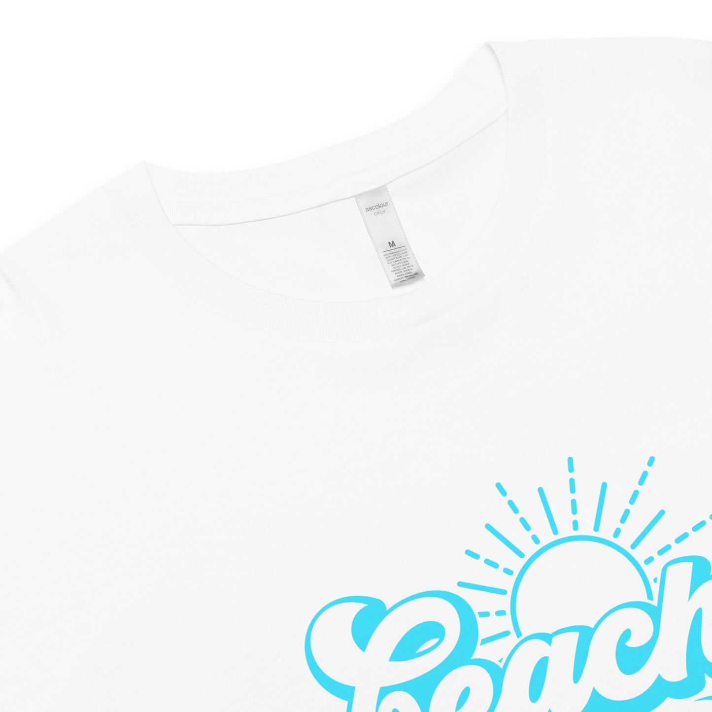 Beach Bum Blue crop top