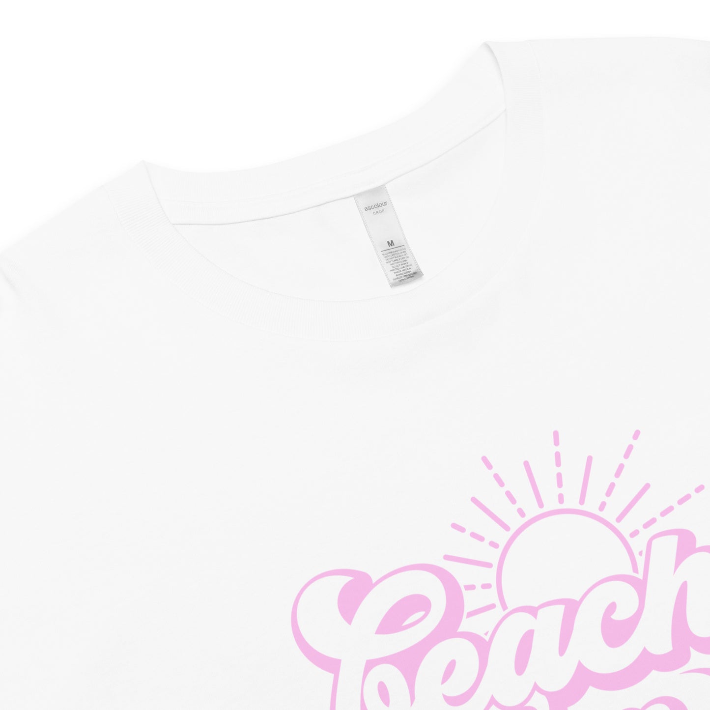 Beach Bum Pink crop top