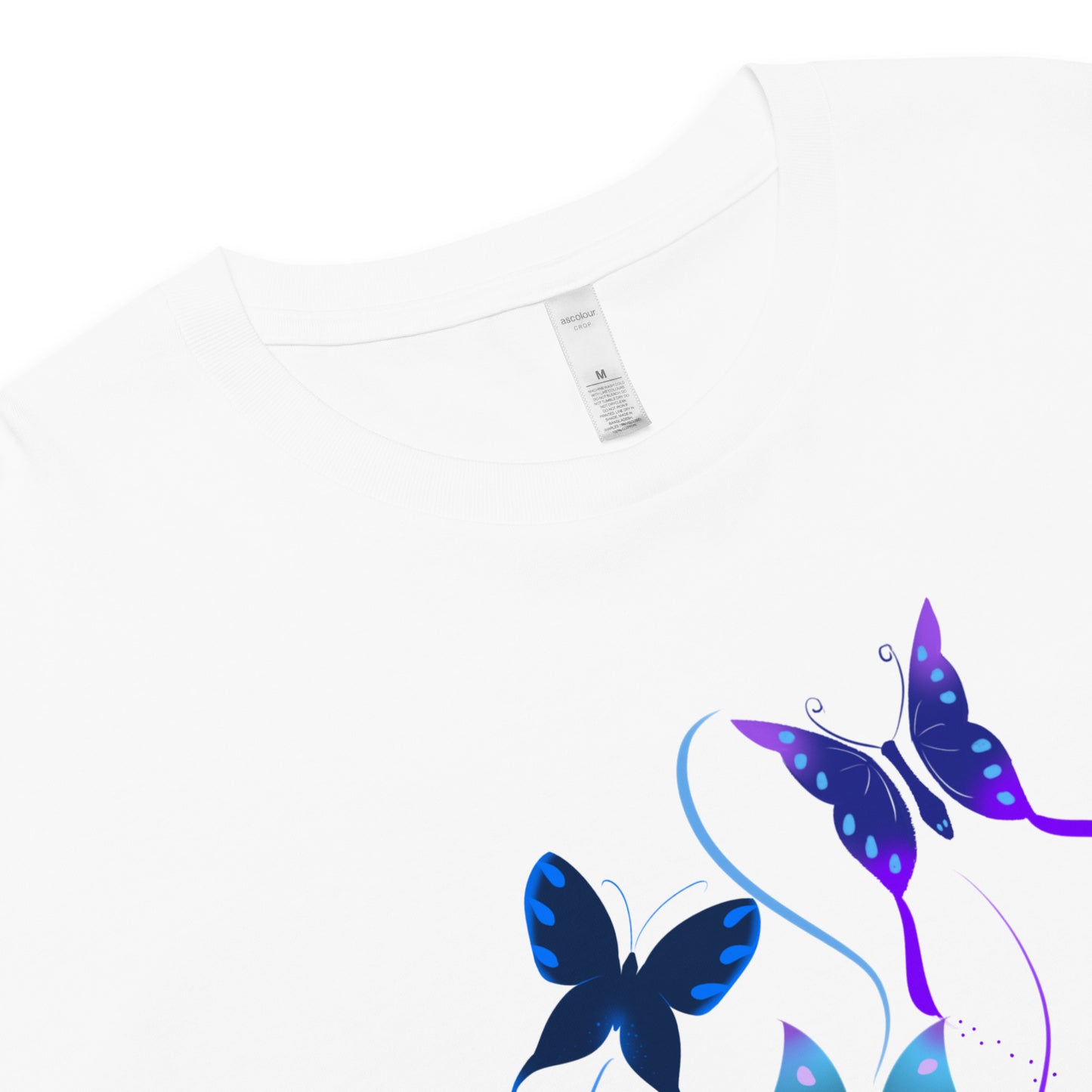 Butterfly fly crop top