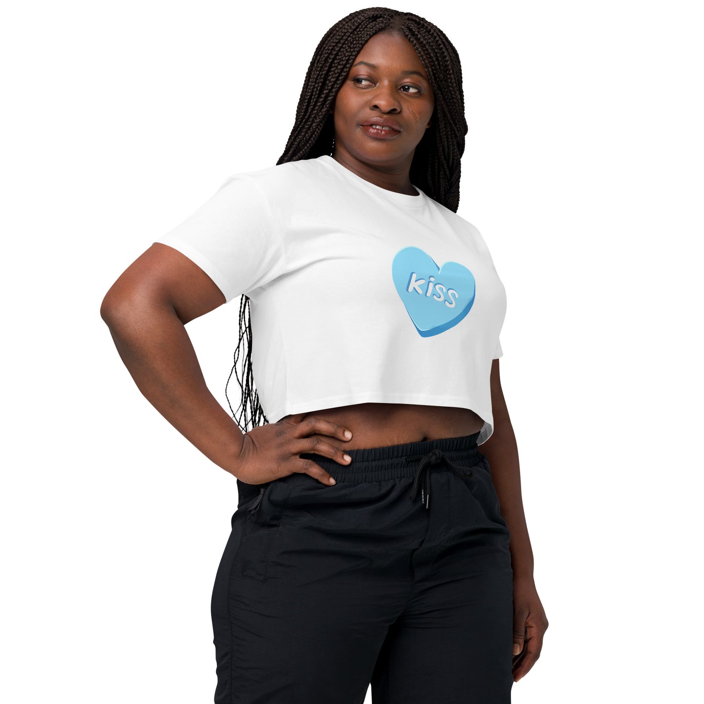 Blue Love crop top