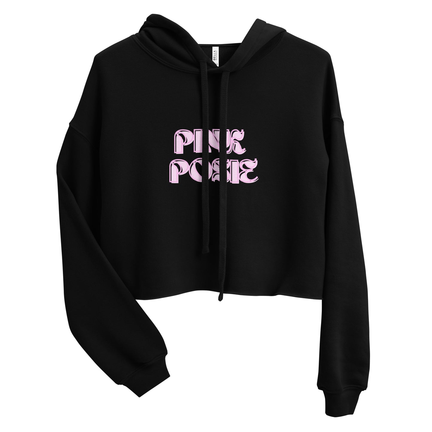 Pink Posie Crop Hoodie