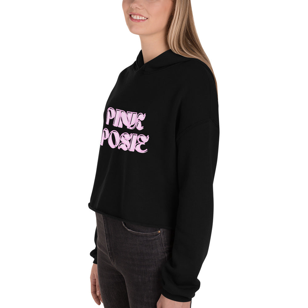 Pink Posie Crop Hoodie