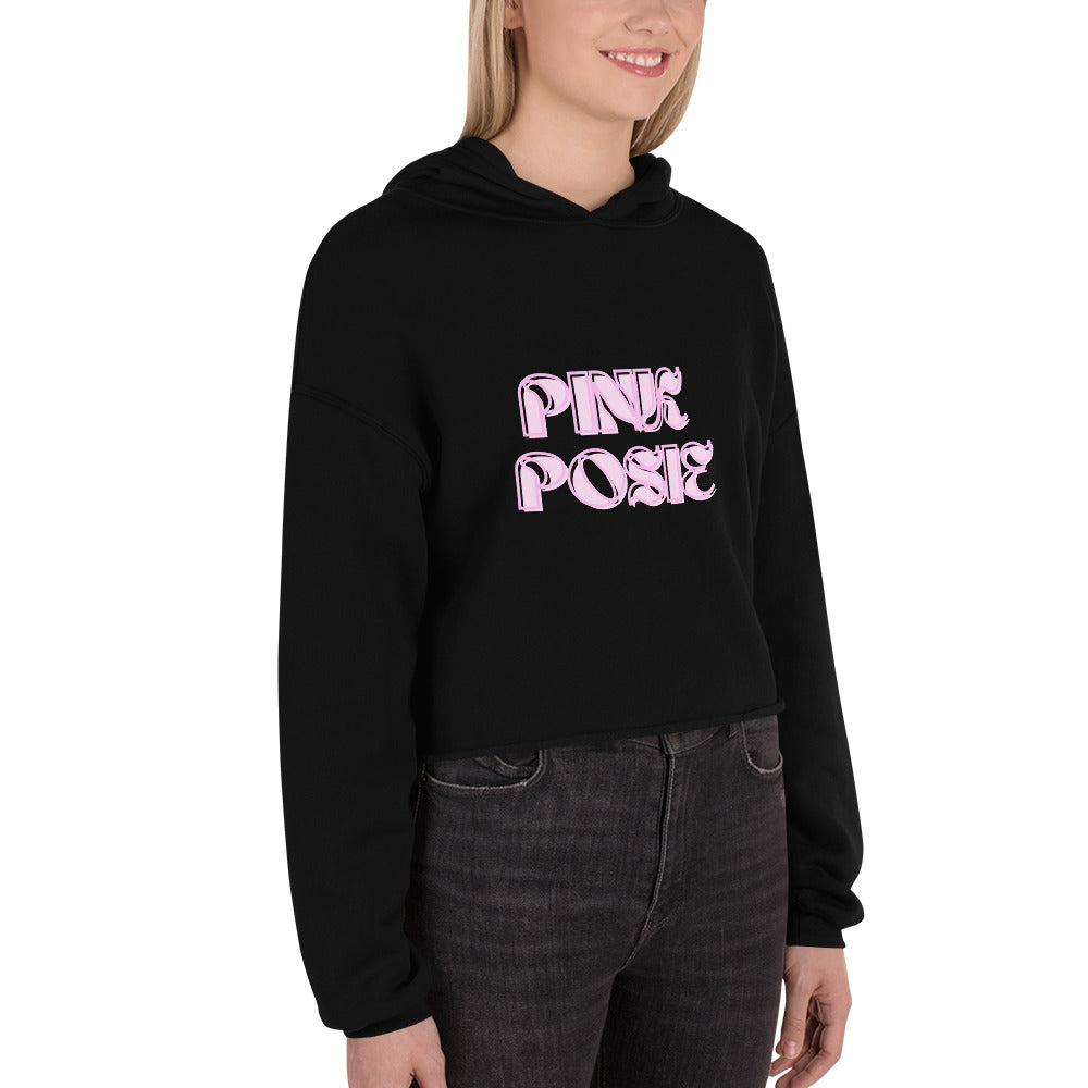 Pink Posie Crop Hoodie