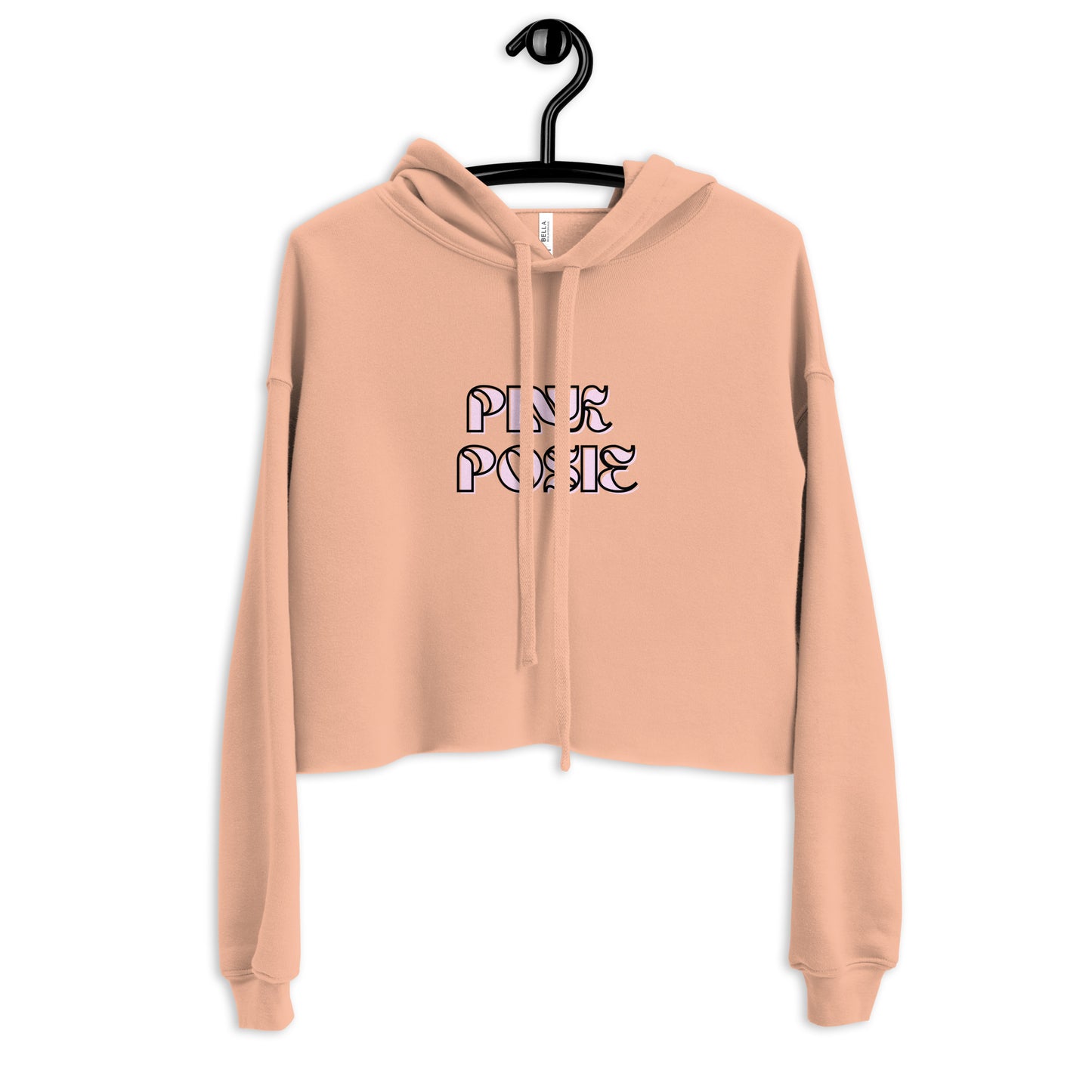 Pink Posie Crop Hoodie