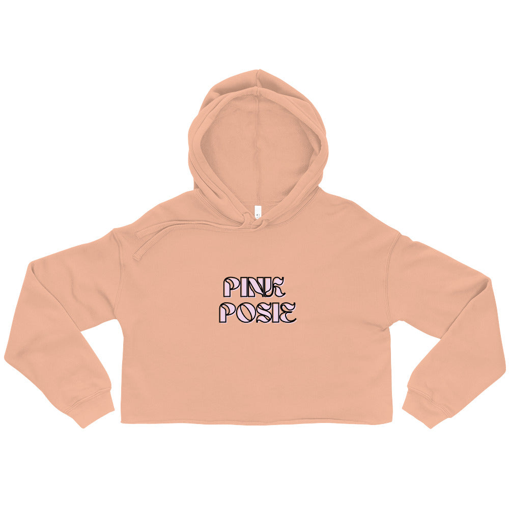 Pink Posie Crop Hoodie