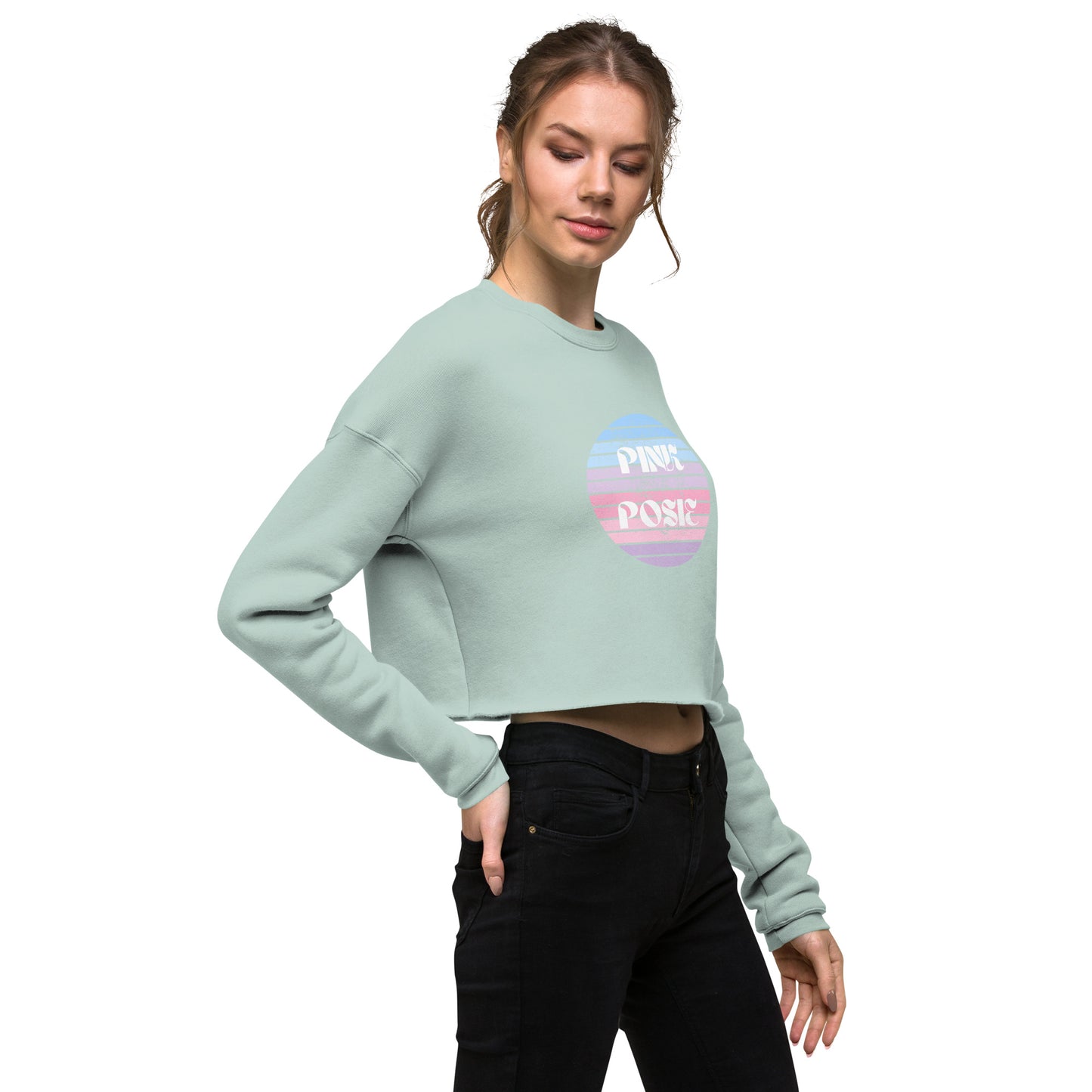 Pastal Posie Crop Fleece