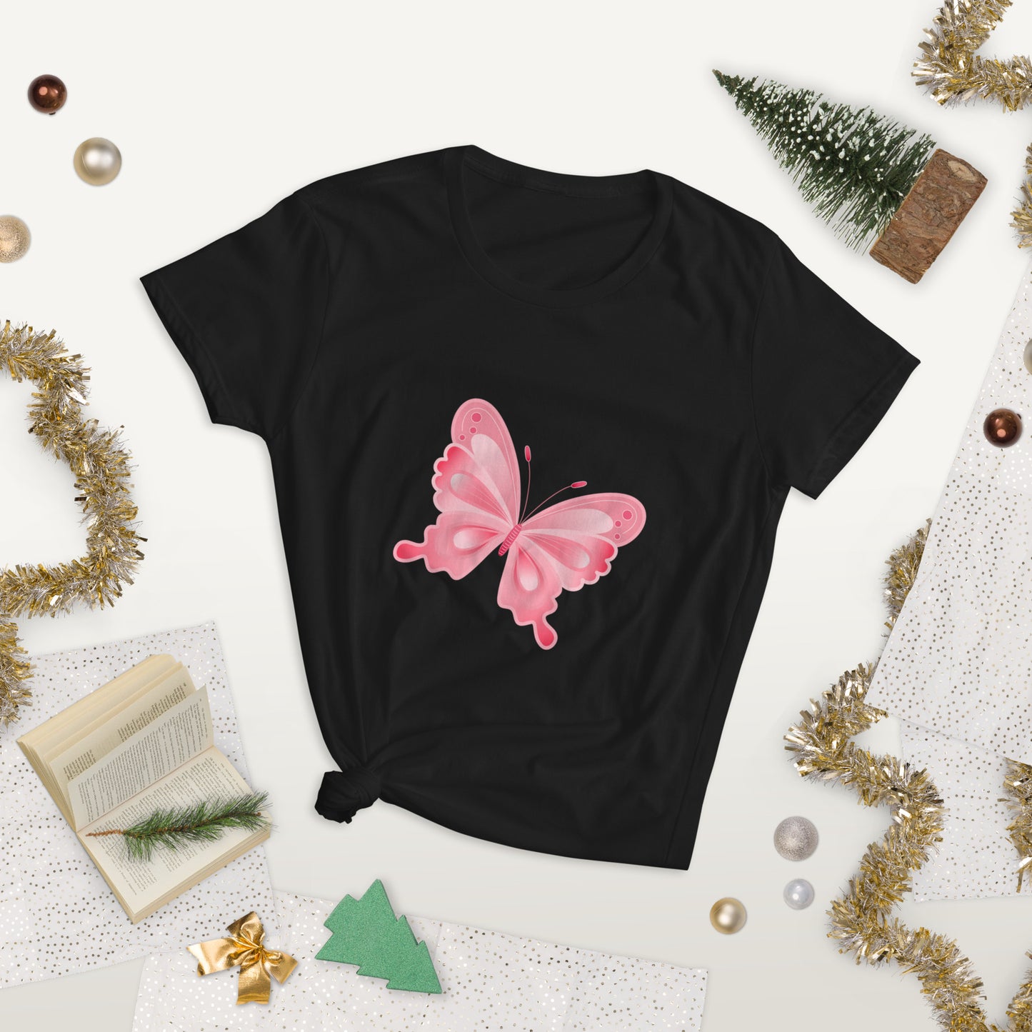 Butterfly sleeve t-shirt