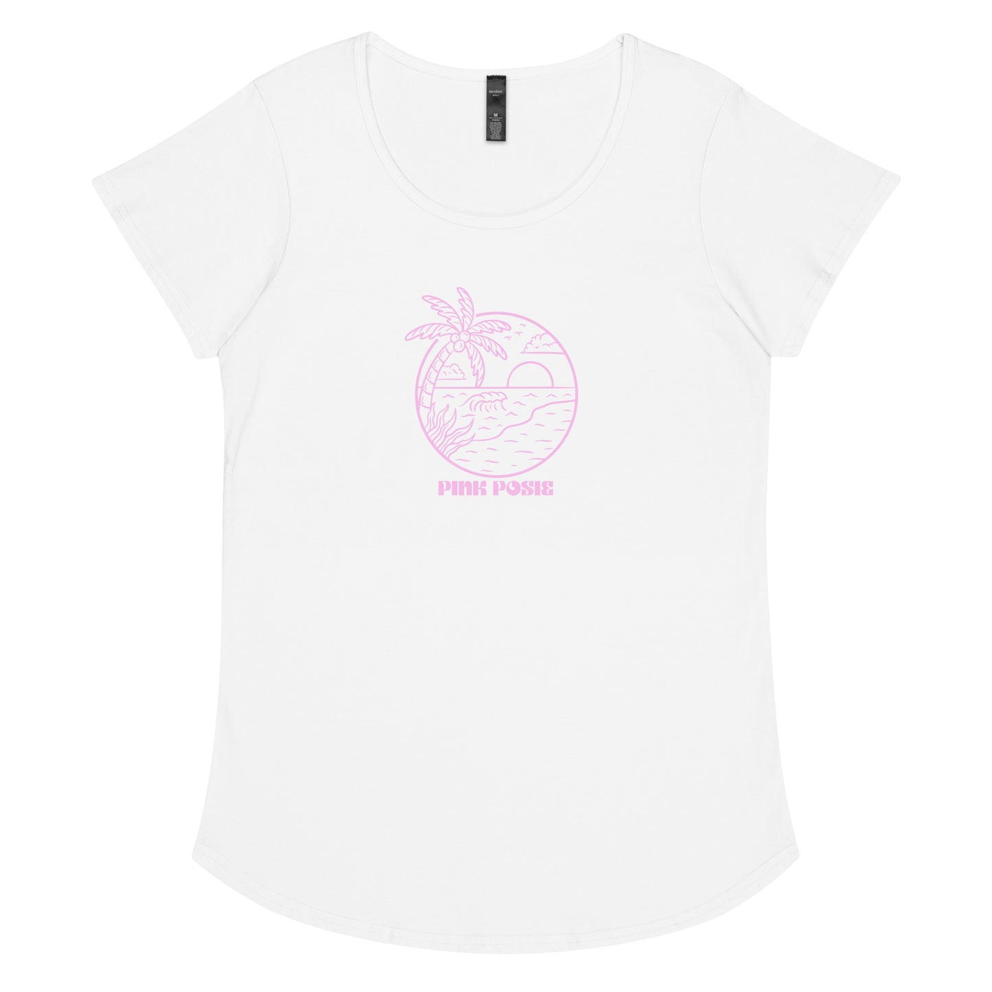 Pink Posie round neck tee