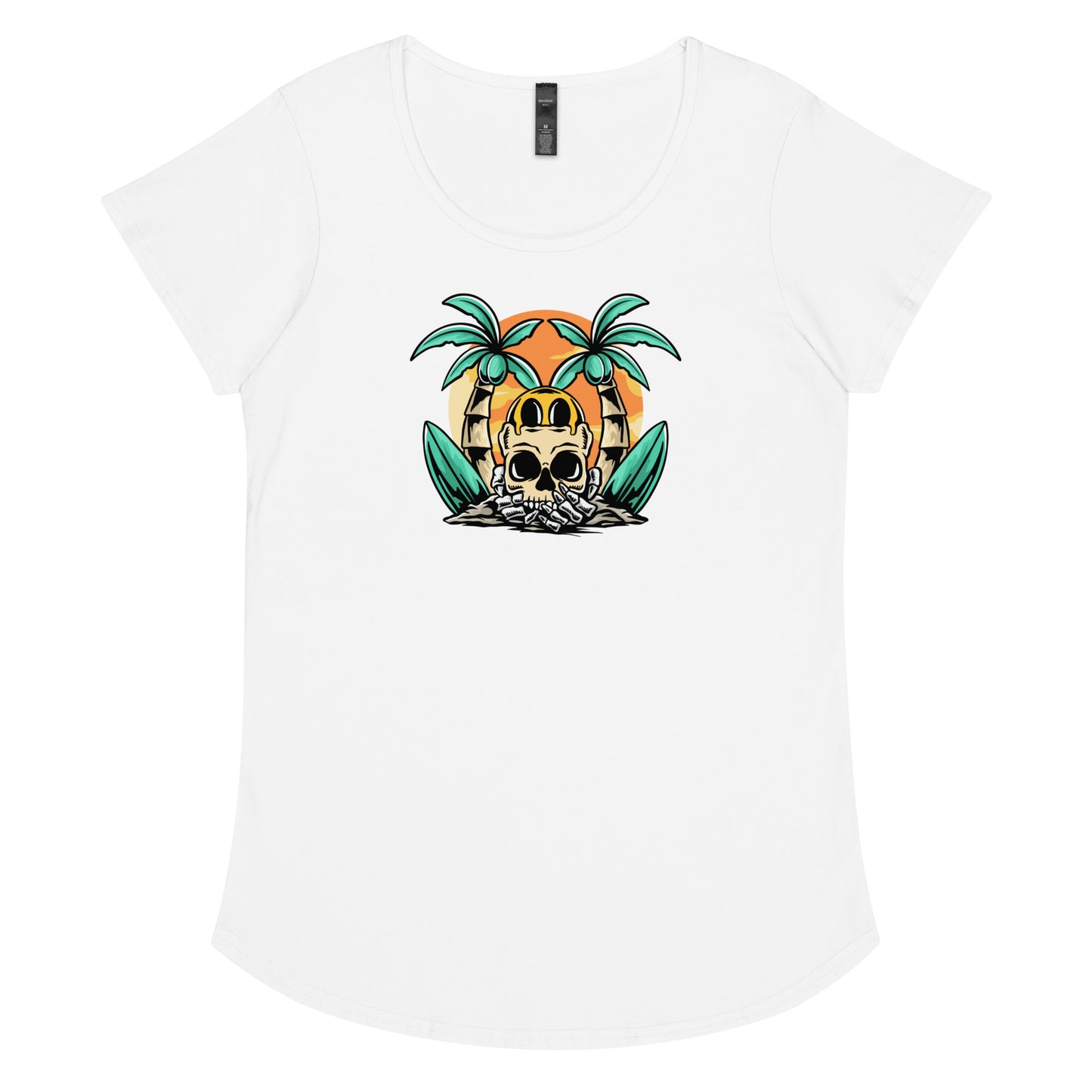 Scull Palms round neck tee