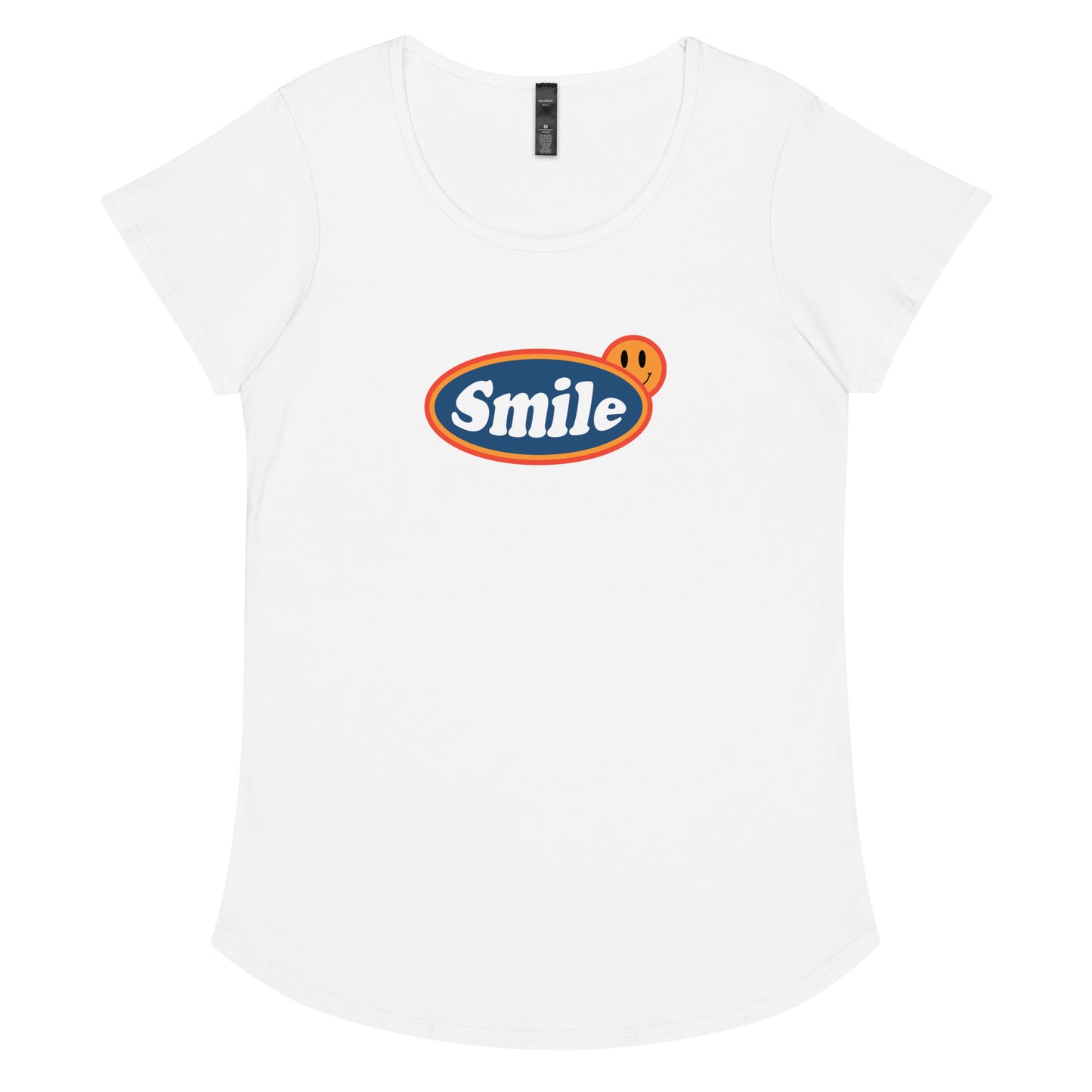 Smile round neck tee