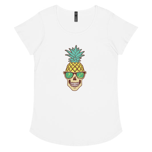 Pin-Apple Scull round neck tee