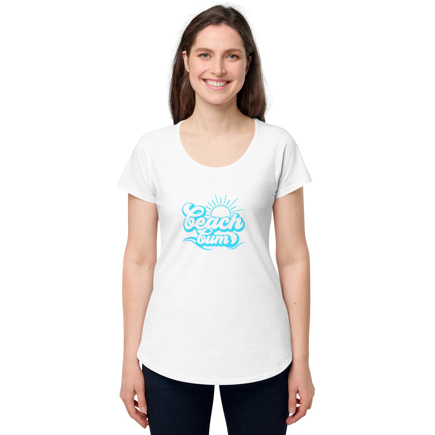 Beach Bum Blue round neck tee