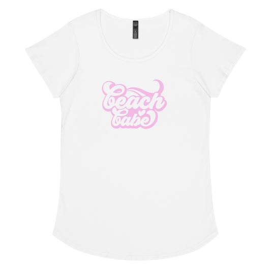 Beach Babe Pink round neck tee