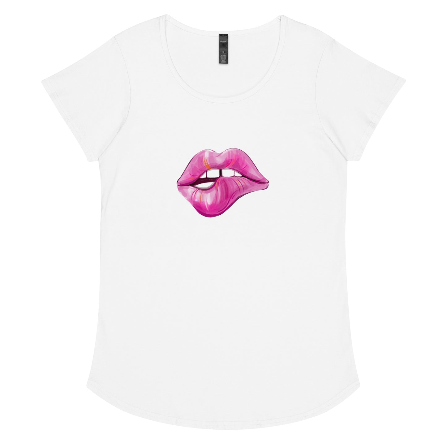 Lips round neck tee