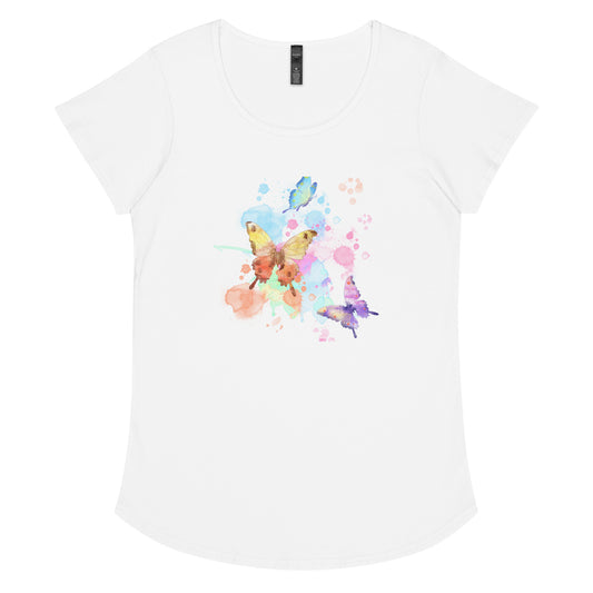 Butterfly round neck tee