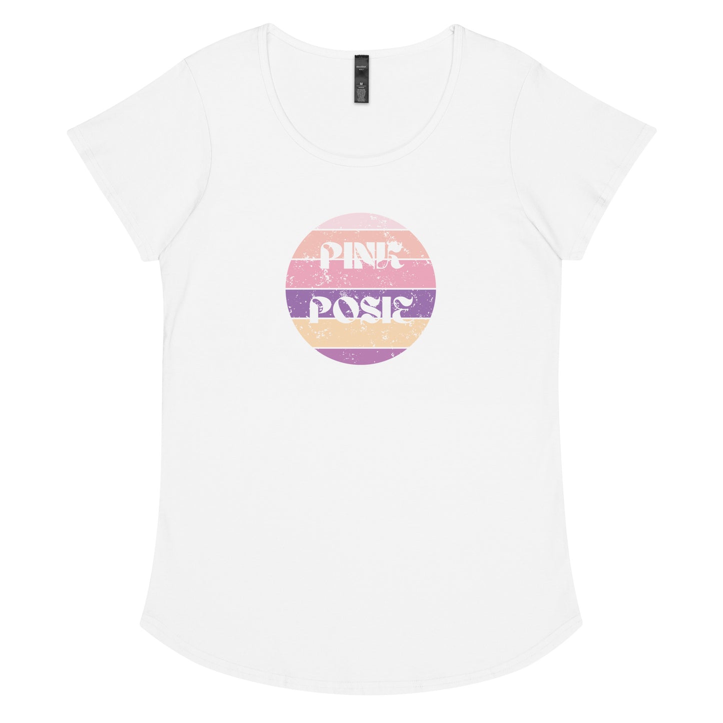 Pink Posie round neck tee