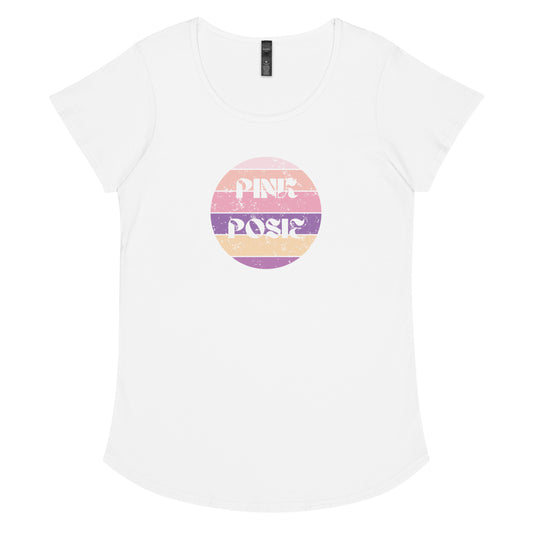 Pink Posie round neck tee