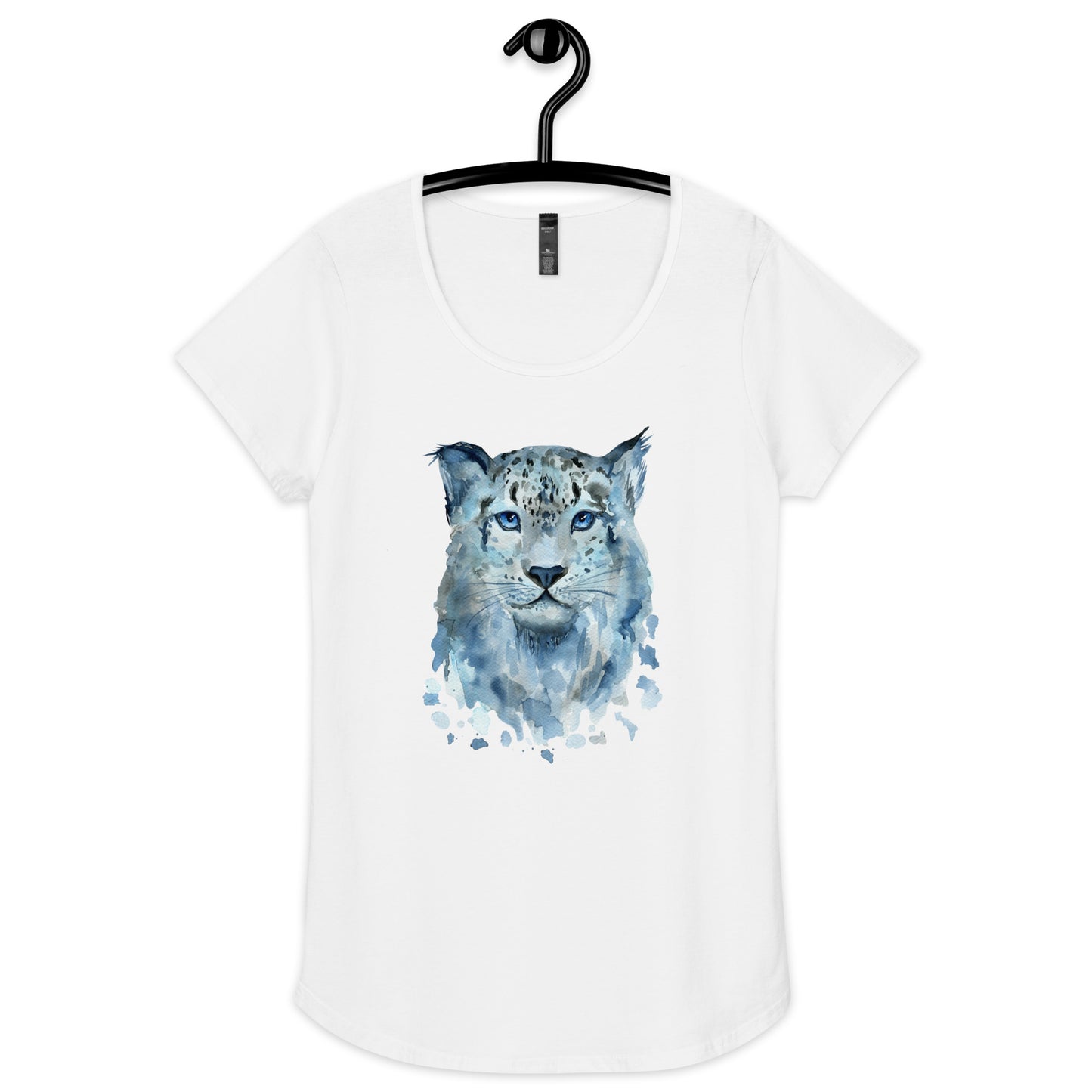 Snow Leopard round neck tee