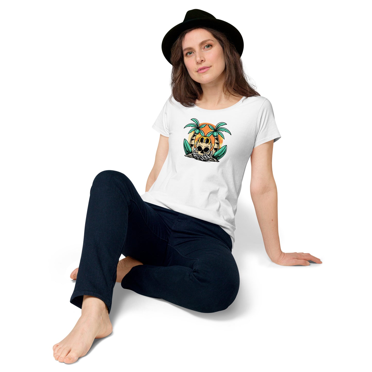 Scull Palms round neck tee