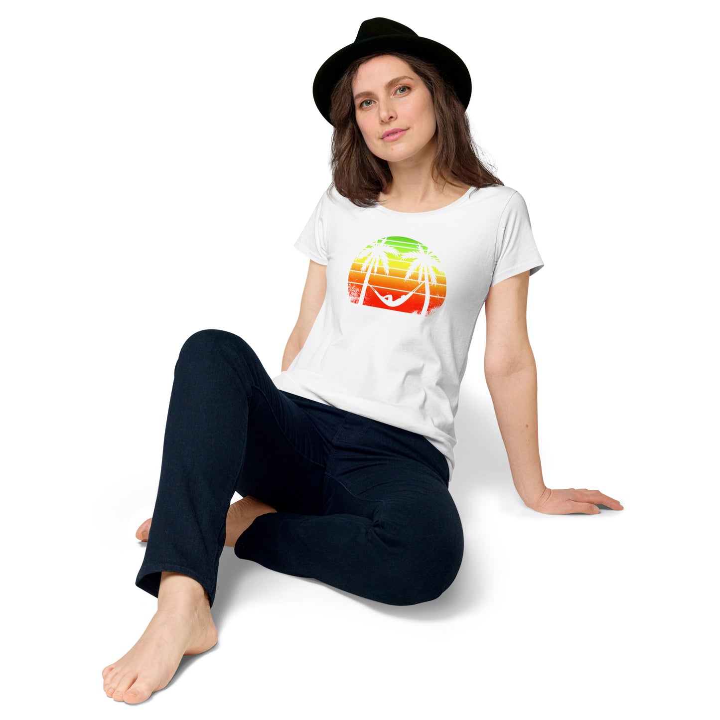 Vibrant Sky round neck tee