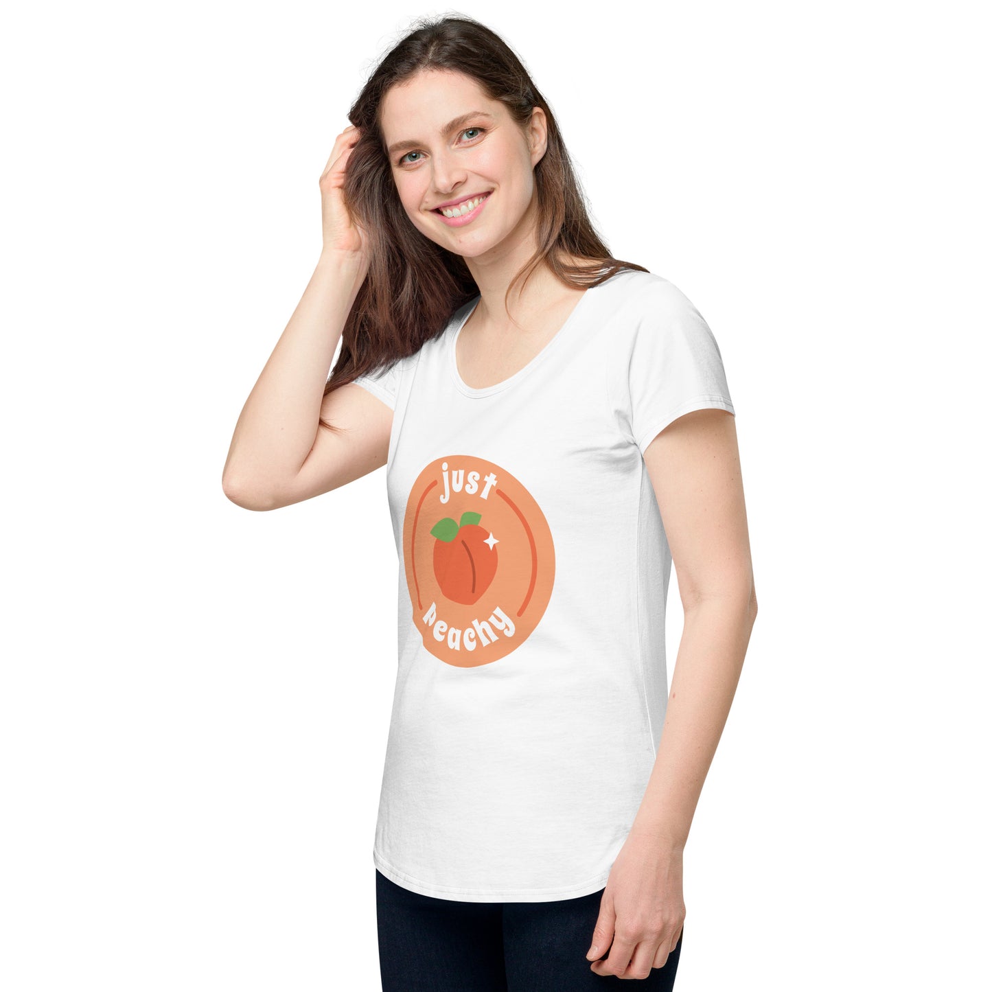 Just Peachy round neck tee