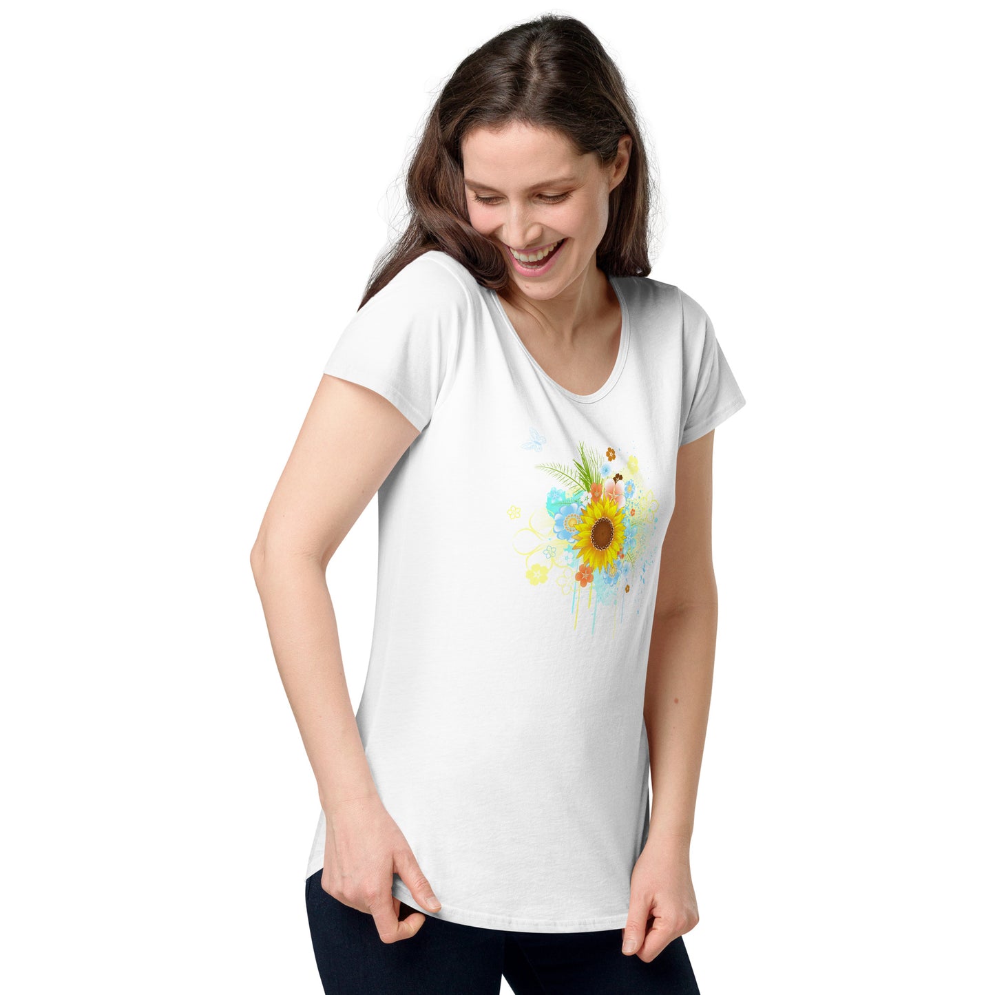 Flower Canvas round neck tee