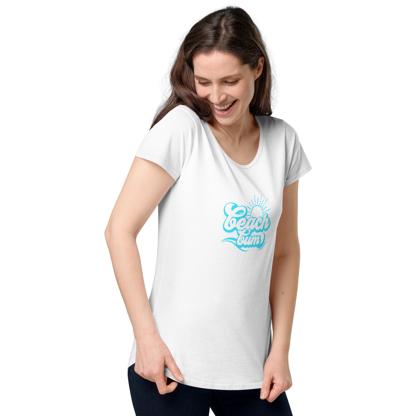 Beach Bum Blue round neck tee